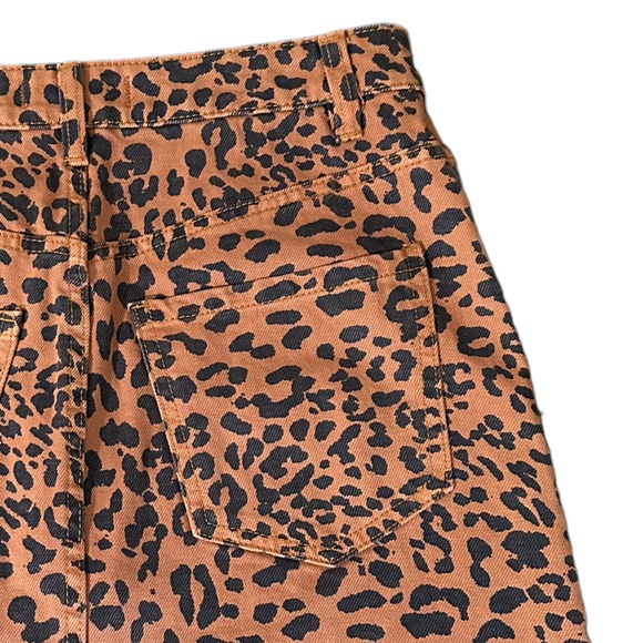 WE THE FREE Animal Print Denim Mini Skirt - Picture 4 of 8
